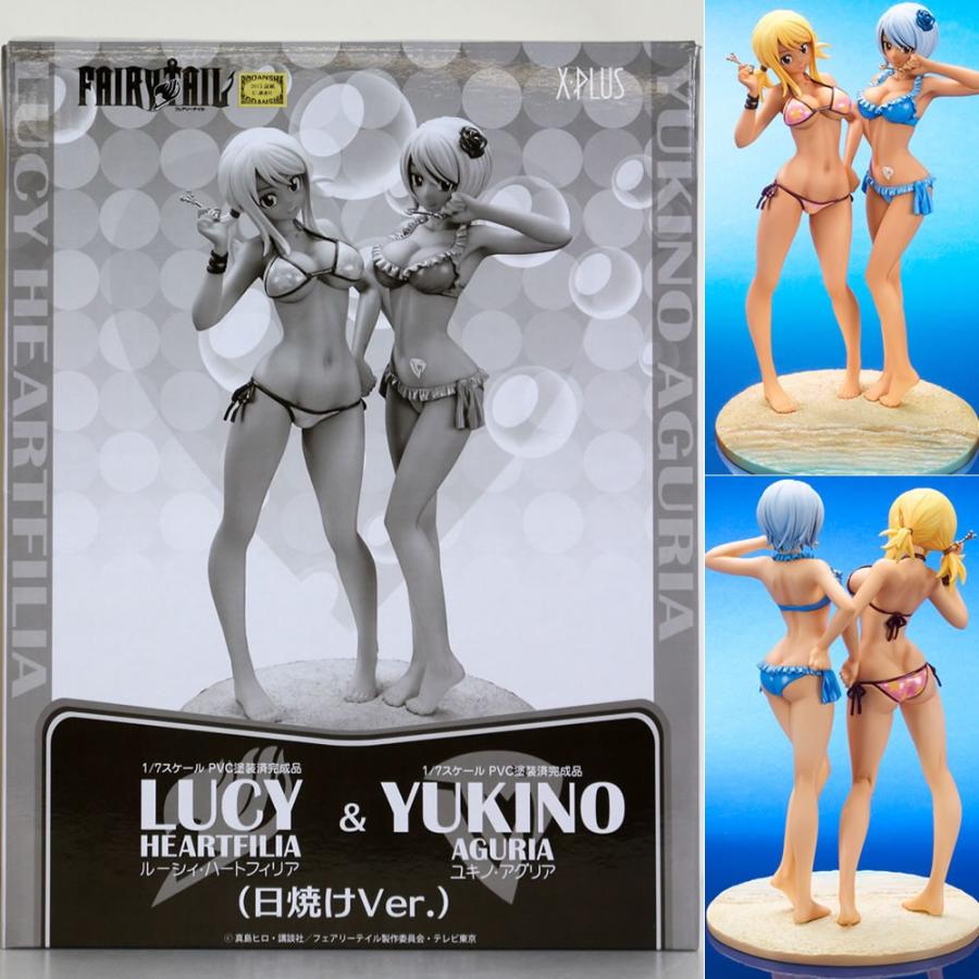 中古即納』{FIG}エクスプラストイズ楽天限定 ルーシィ&ユキノ 限定日焼けVer.セット FAIRY TAIL(フェアリーテイル) 1/7フィギュア  エクスプラス(20160229) | LINEショッピング