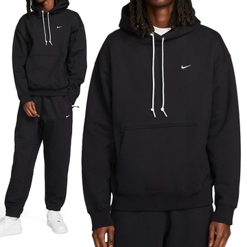 Nike Solo SWSH FLC Po Hoodie 男款 黑色 運動 休閒 磨毛 帽T 長袖 DX1355-010