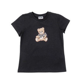 MOSCHINO Kids 小熊黑色短袖 T-SHIRT