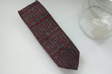 麻绳图样领带休闲雅痞窄版tie礼盒装