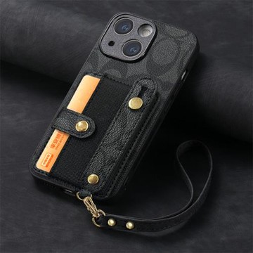 情侶兔適用于三星A42手機殼A34插卡套A32腕帶支架A30S手提繩GalaxyA35商務A20E復古A25小眾A21S皮質A23創意