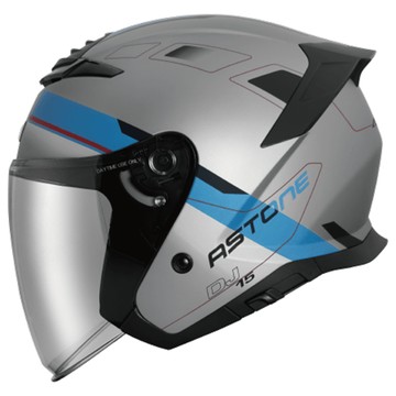 ASTONE 安全帽 DJ15 XA2 平灰藍 耳機曹 眼鏡溝槽 內墨鏡 全拆洗 半罩