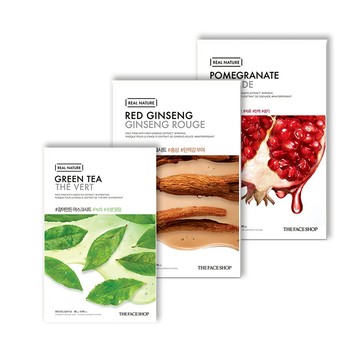 THE FACE SHOP 鮮萃美肌面膜五入組(3款任選)