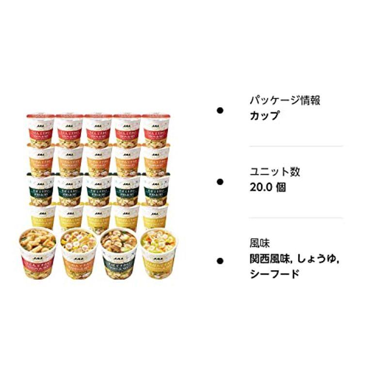 JAL SELECTION ですかい ミニカップ麺 全4種20個セット うどん そば らーめん ちゃんぽん