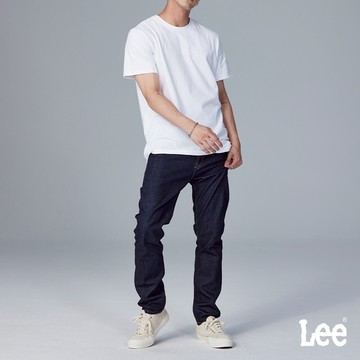 Lee 705 中腰標準小直筒牛仔褲 男 101+ 深藍 LL220296898