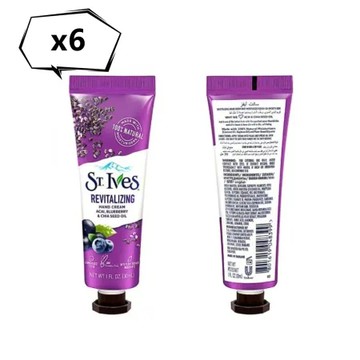 ST.Ives 聖艾弗 保濕護手霜--奇亞籽油藍莓(30ml)*6