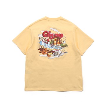 CHUMS Great Escape T-Shirt短袖上衣-黃-CH112370Y044