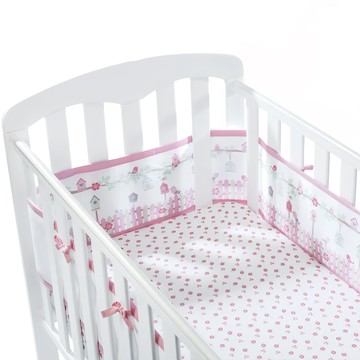 BreathableBaby 透氣嬰兒床圍 全包型 適用0-3歲  森林花園 多色
