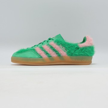 adidas 愛迪達 休閒鞋 Gazelle Indoor W 女鞋 綠 粉紅 德訓鞋 膠底 JP8342