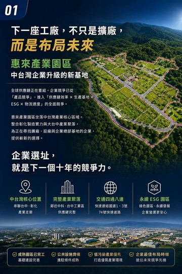惠來ESG產業園區500坪~1萬坪客製化分割｜彰化縣花壇鄉灣東段