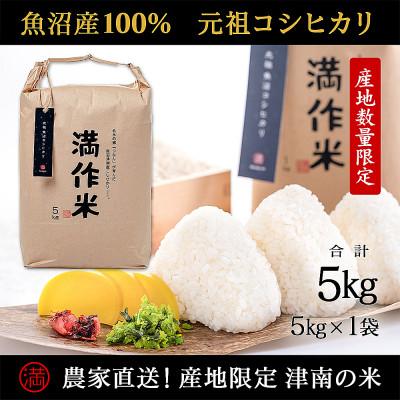 ふるさと納税 津南町 元祖魚沼産従来コシヒカリ 5kg 産地限定!農家直送