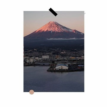 🌿日式昭和🌿日式海報 房間海報 富士山 櫻花 富士山 風景裝飾畵芯小海報 臥室宿捨客廳拍照墻貼ins風 AOAZ