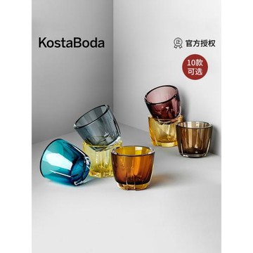 KOSTA BODA布魯克燭臺 進口水晶玻璃 彩色北歐餐桌創意 浪漫擺件