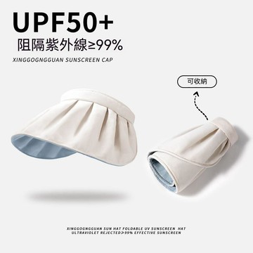 🍃高雄出貨🌸防曬帽女夏季防紫外線空頂遮陽帽太陽帽子大檐遮臉可摺疊貝殼夏天 抗UV 加大帽簷遮全臉 登山帽 太陽帽 遮陽帽