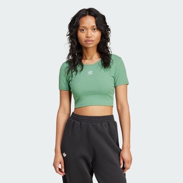 adidas ESSENTIALS 短版短袖上衣 T恤 女 - Originals IY9665 官方直營