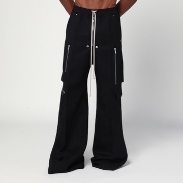 Black wide Cargobelas trousers
