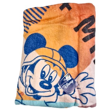 Disney 迪士尼 米奇米妮印花浴巾 80*150CM  滑板旋風米奇米妮  1條