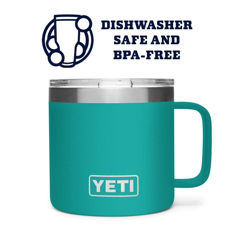 YETI RAMBLER 14oz Aquifer Blue イエティ ランブラー 14オンス マグ アクイファーブルー