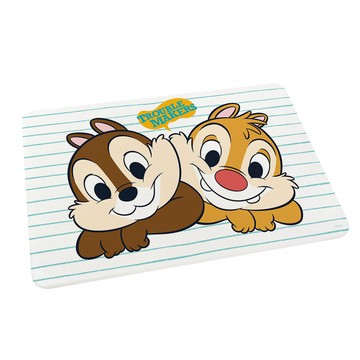 台灣製造 正版授權 迪士尼 奇奇蒂蒂 珪藻土吸水地墊-依偎款60*40*0.9cm_廠商直送