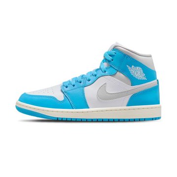 Nike Air Jordan 1 Mid 男鞋 女鞋 水藍灰色 中筒 休閒 運動 休閒鞋 BQ6472-400
