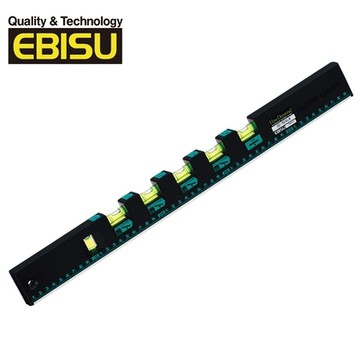 【Ebisu Diamond】排水流向多泡水平尺 500㎜-有磁(ED-50SLMB)