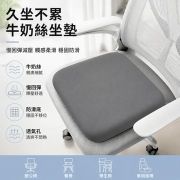 臺灣🚍8H出🉑正方形海棉椅墊久坐屁股坐墊椅子辦公室專用加厚餐椅學生座墊 減壓坐墊 柔軟慢回彈 牛奶絲椅墊 防滑墊 透氣墊