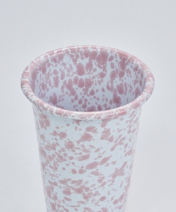 二入組 Crow Canyon 經典大理石系列 琺瑯隨行杯 - 粉紅色 D93