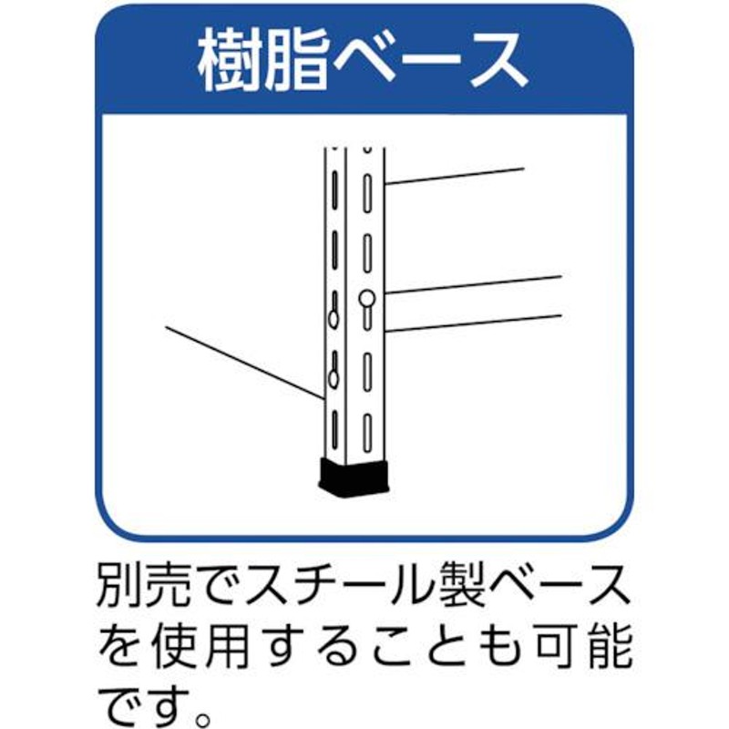 TRUSCO スチールラック 軽量棚 875X300X1800 樹脂引出透明 小X66