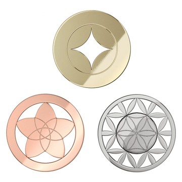小三元能量錢幣Set  35 x 35 x 2mm  三色系  1組