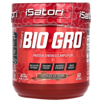Isatori, Bio-Gro，蛋白質合成放大劑，巧克力冰淇淋，5.15 盎司（146 克）