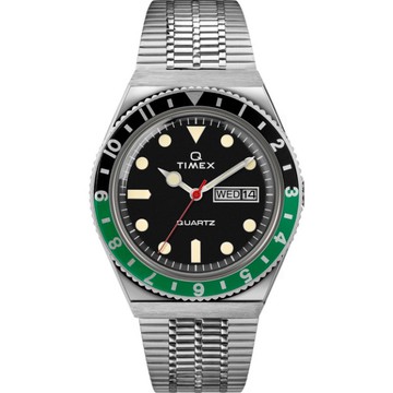 【TIMEX】天美時 Q TIMEX復刻系列 經典手錶 (黑綠 TXTW2U60900)