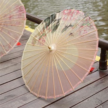 古傘復古道具新品防曬飯店吊燈吊頂裝飾防雨中傘燈彭銳油紙傘古典