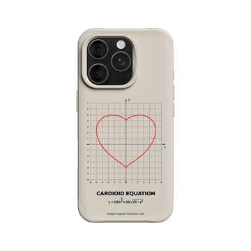 iPhone 16 Pro SolidX 貝殼灰 - Valentine's Day Collection - 愛的方程式：心形（紅）