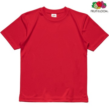 FRUIT OF THE LOOM 水果牌 DY9000 RE 吸濕排汗 4.1OZ 素T 短T (紅色)