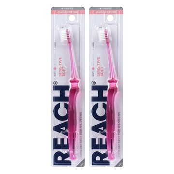 REACH 麗奇 齒科專家14°抗敏感護齦牙刷 顏色隨機  1入  2支