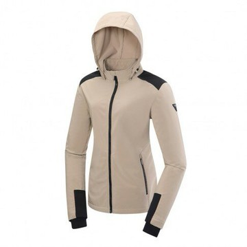 ├登山樂┤Mountneer 山林 台灣 女輕量防風 Soft shell 外套 奶茶色 # 42J10-24