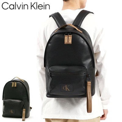 Calvin Klein] Box Tag Campus Backpack HH3723 Black