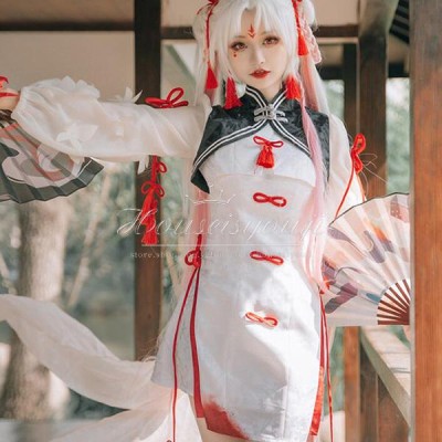 陰陽師 風 SSR式神 不知火 花笠歌舞コスプレ衣装 ウイッグ 靴 cosplay