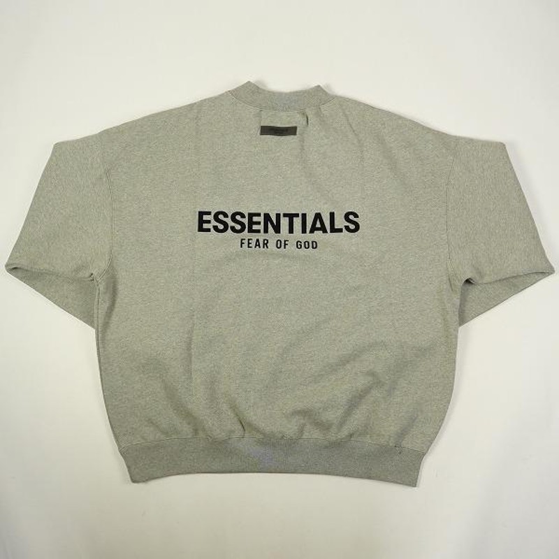 Fear of God フィアーオブゴッド Essentials Core Collection Crewneck Dark oatmeal  クルーネックスウェット 濃灰 Size 【M】 【新古品・未使用品】 20751656 | LINEブランドカタログ