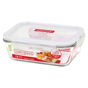 LocknLock 樂扣樂扣 oven glass llg445-玻璃保鮮盒-1l-ntl-cn-8  容器 + 蓋子  1組