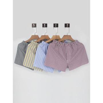 男士純棉阿羅褲寬松平角內褲梭織加肥居家短睡褲透氣加大碼四角褲