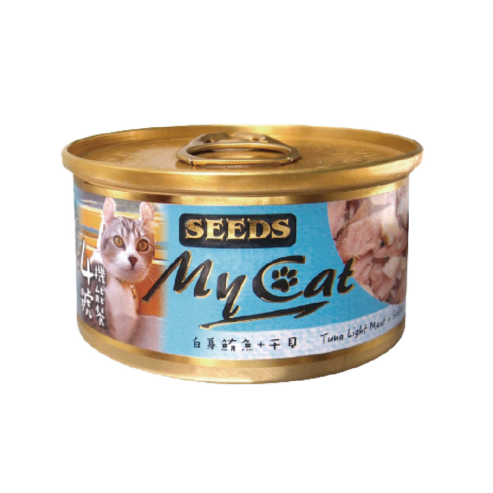 惜時 SEEDS MyCat我的貓貓罐-白身鮪魚+干貝85g