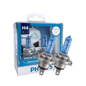 PHILIPS 頭燈 藍鑽之光 5000K H3(車麗屋)