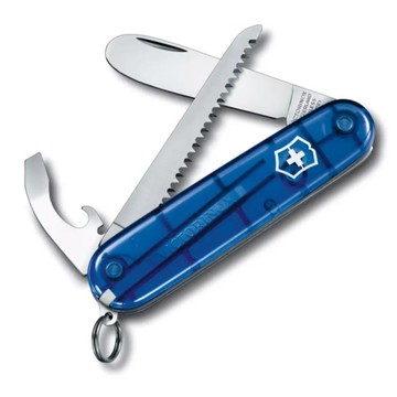 【Victorinox 瑞士維氏】瑞士刀 MY FIRST VICTORINOX H-透藍(0.2373.T2)