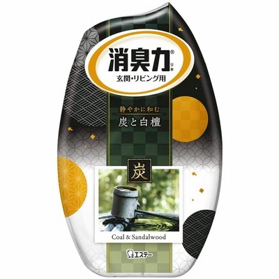 エステー お部屋の消臭力 消臭芳香剤 部屋用 炭と白檀の香り 400ml