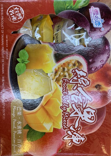 【野味食品】雪之戀 綜合果凍(三叔公水果凍,水蜜桃果凍,芒果果凍,百香果果凍,500g/盒,10入,桃園實體店面出貨)