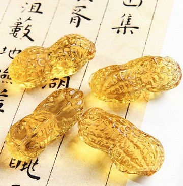 【保庇BOBEE】 中國工藝 好事發生 琉璃花生 好事花生 - 10顆