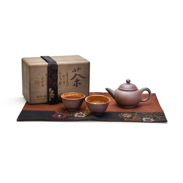 陶作坊│茶旅行_迷你茶便當水平壺組_焱(三次燒)