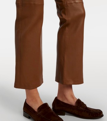 Joseph Cropped leather bootcut pants