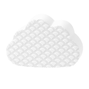 UTOOKII 雲朵造型強力吸水擦拭海綿 PVA材質 適用於清潔鏡面 玻璃上的水漬 污漬  1個  9.5 x 6.2 x 2cm